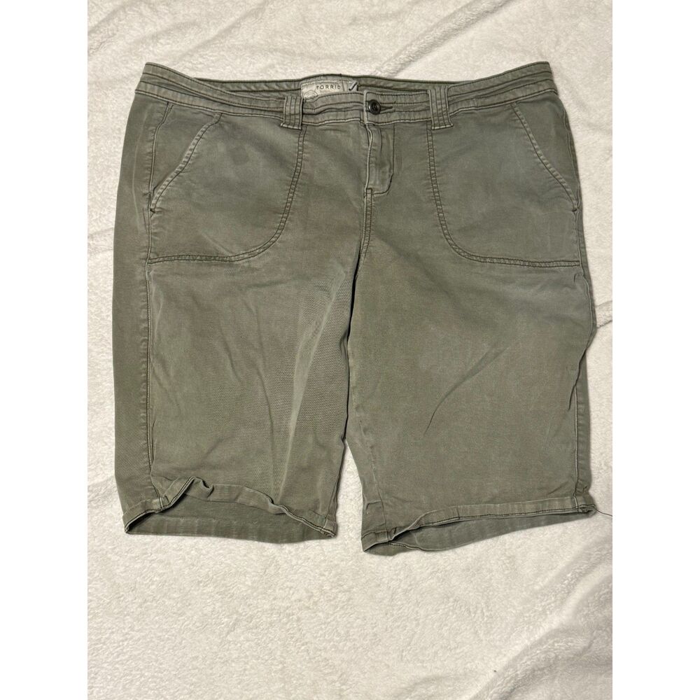 Torrid Olive Green Bermuda Shorts Women's Plus Size 20